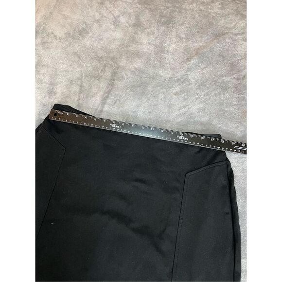 Talbots Skirt Womens Size 14W Black Pencil Stretch Knit Rayon Zip Back Casual - Picture 5 of 7